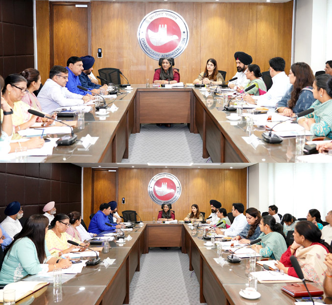 Meeting on begging eradication in UT Chandigarh.